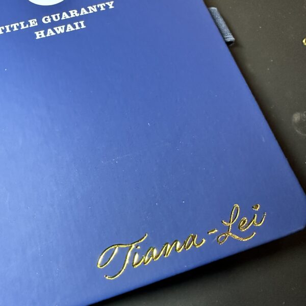Hot Foiling on Journal