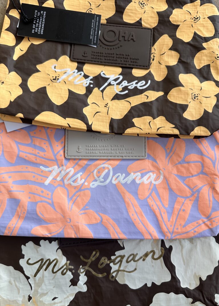 Custom Aloha Collection Pouches